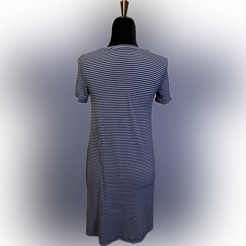 GAP Striped Blue T- Shirt Dress size XS - Picture 7 of 16